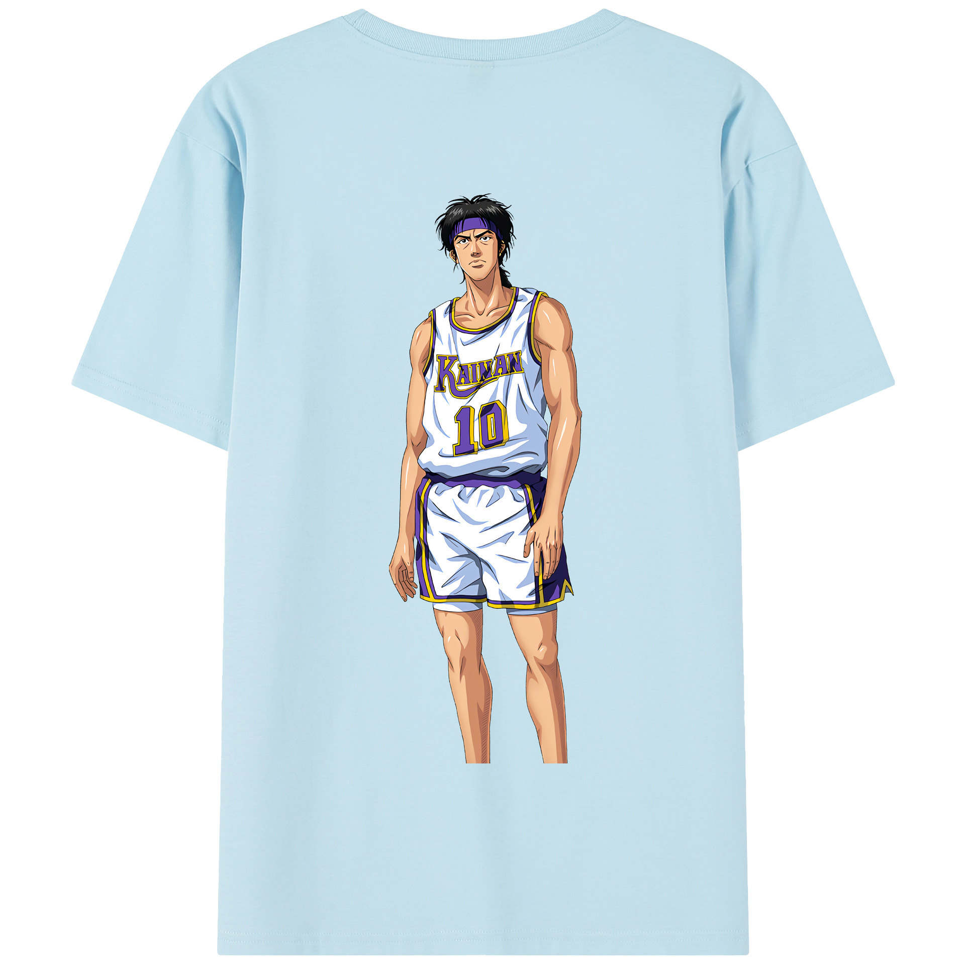 SLAM DUNK／スラムダンク 綿100％半袖Tシャツ（背面プリント）
